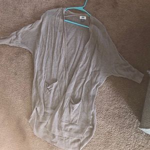 Tan cardigan with pockets size small